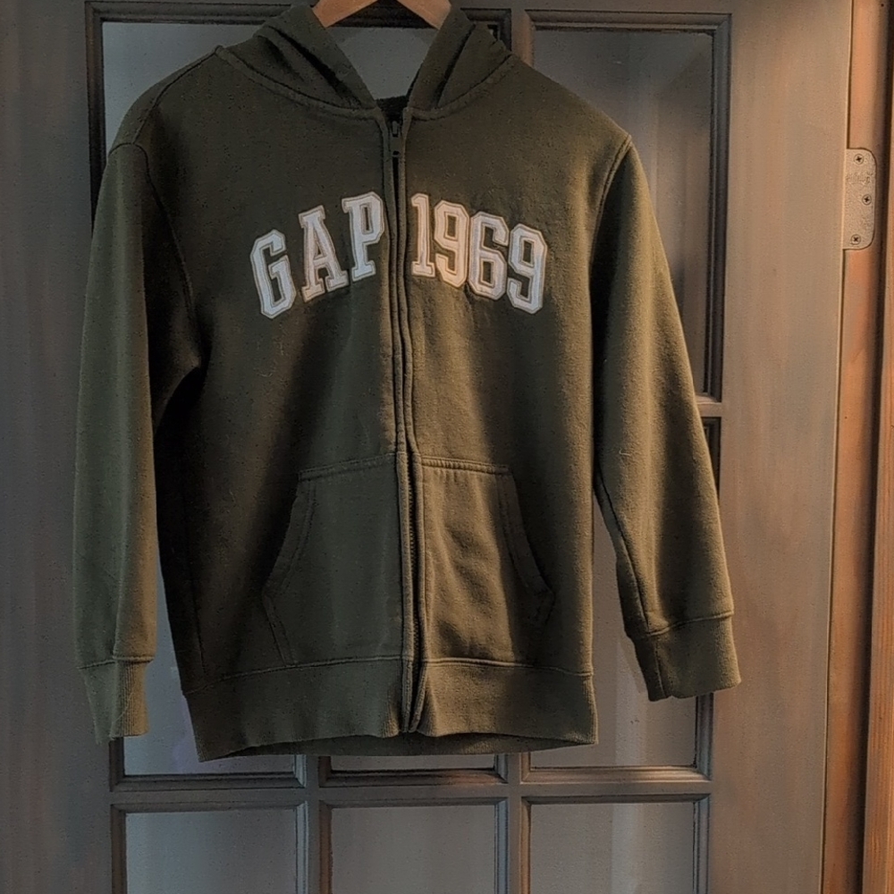 GAP Kids Olive Green Zip-Up Hoodie